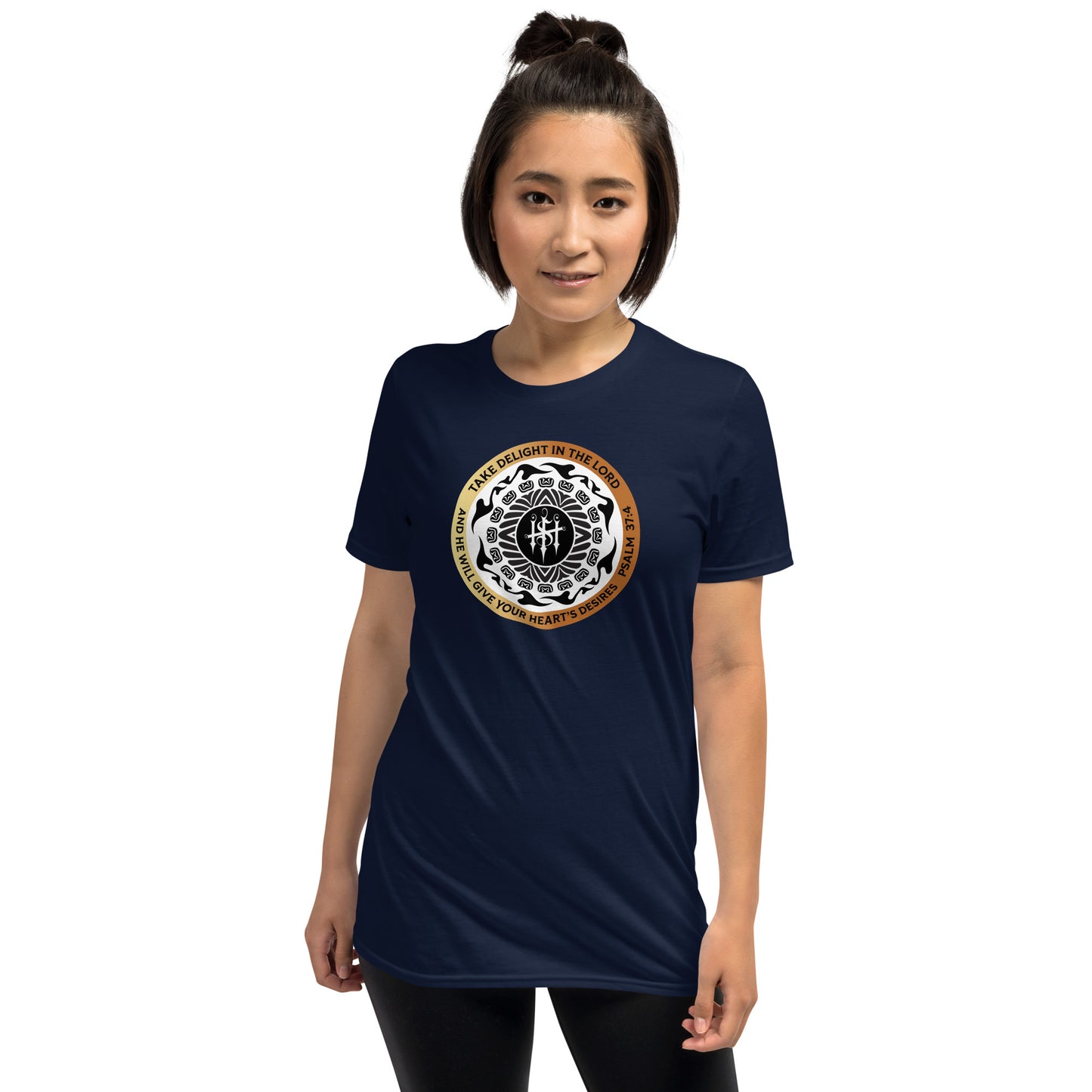 Short-Sleeve Unisex T-Shirt Kukloso Christian Psalm 37:4 Ver 3 - Free Shipping