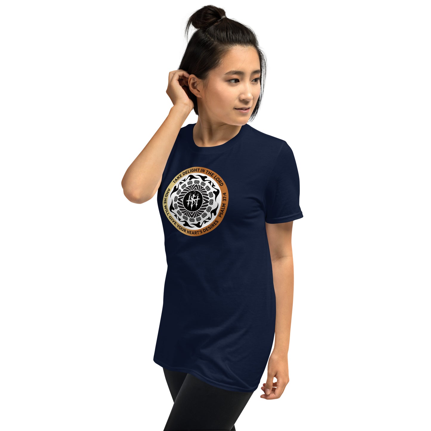 Short-Sleeve Unisex T-Shirt Kukloso Christian Psalm 37:4 Ver 3 - Free Shipping