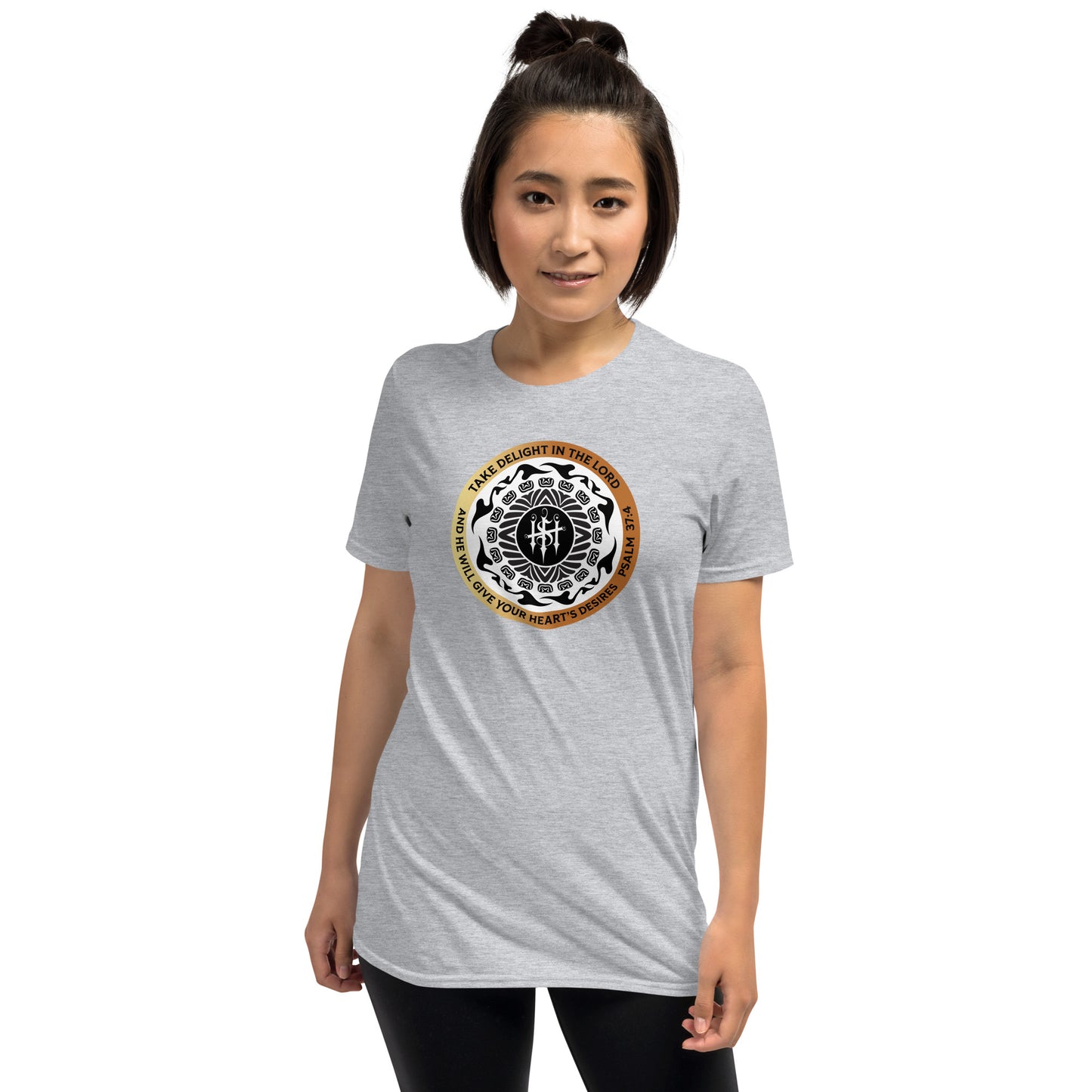 Short-Sleeve Unisex T-Shirt Kukloso Christian Psalm 37:4 Ver 3 - Free Shipping