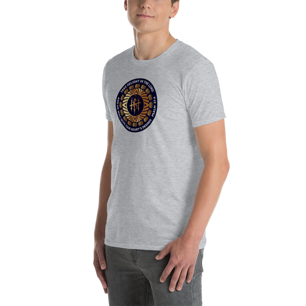 Short-Sleeve Unisex T-Shirt Kukloso Christian Psalm 37:4 Ver 1 - Free Shipping