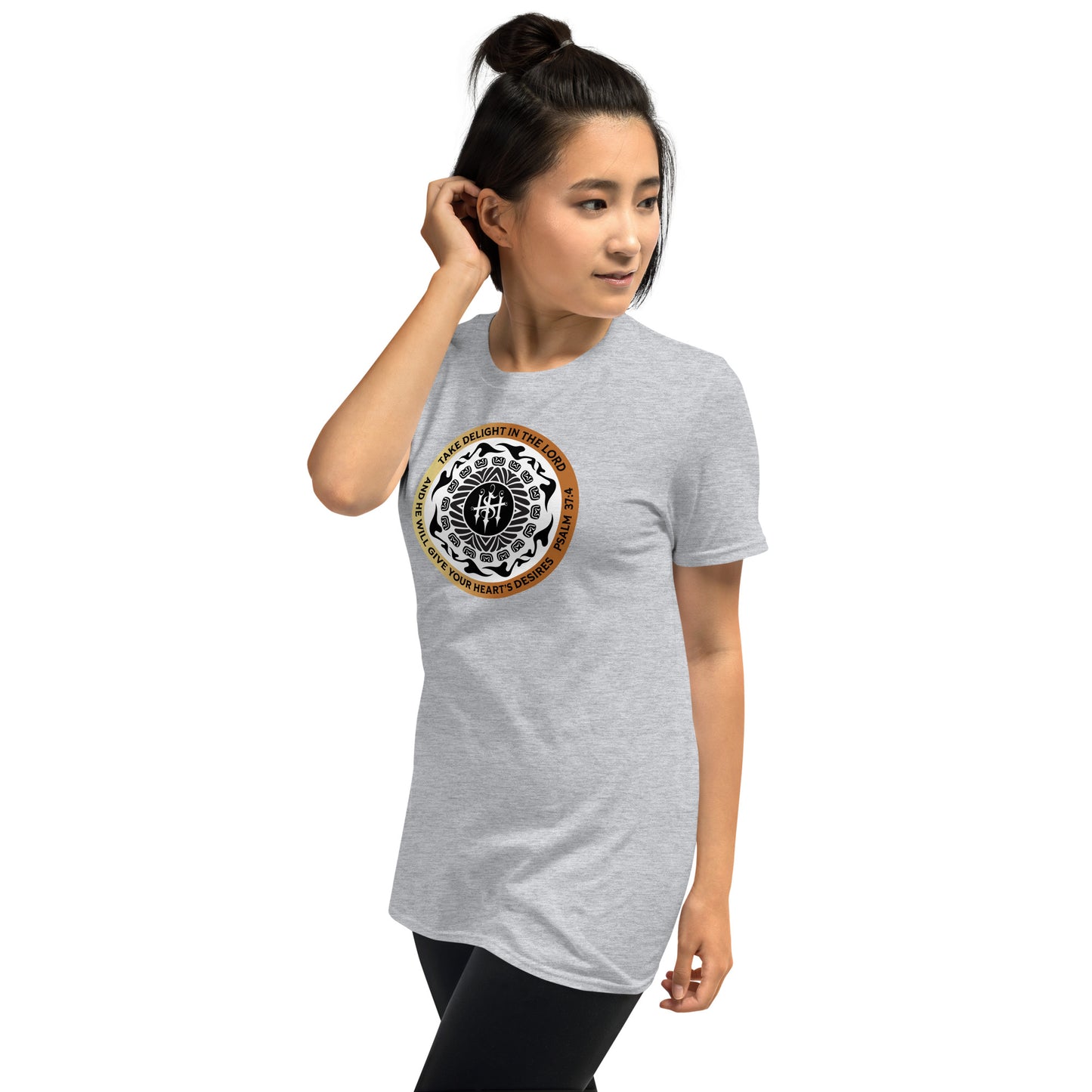 Short-Sleeve Unisex T-Shirt Kukloso Christian Psalm 37:4 Ver 3 - Free Shipping