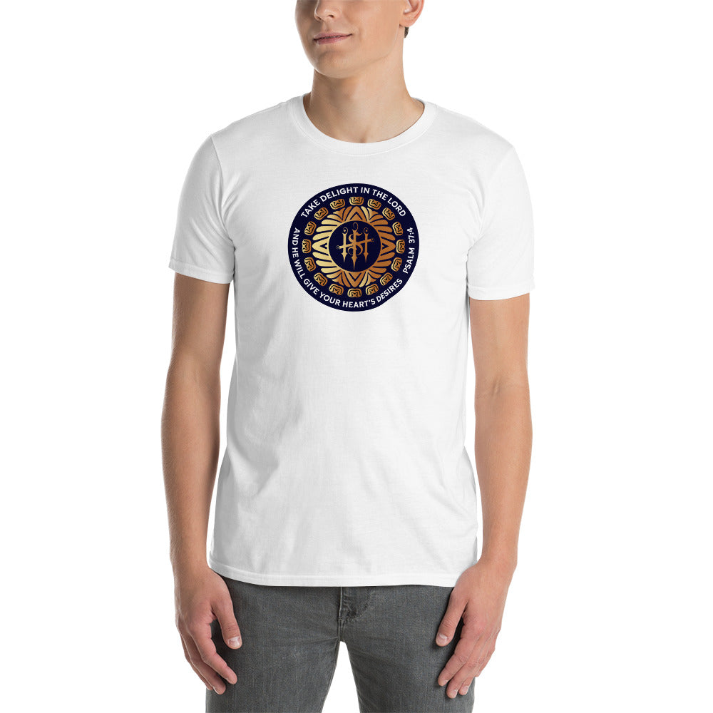 Short-Sleeve Unisex T-Shirt Kukloso Christian Psalm 37:4 Ver 1 - Free Shipping