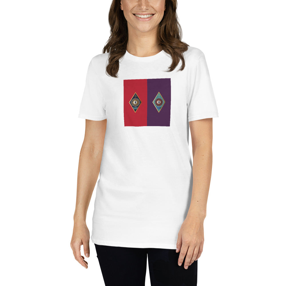 Short-Sleeve Unisex T-Shirt Kukloso IHS Initials Christogram - Free Shipping