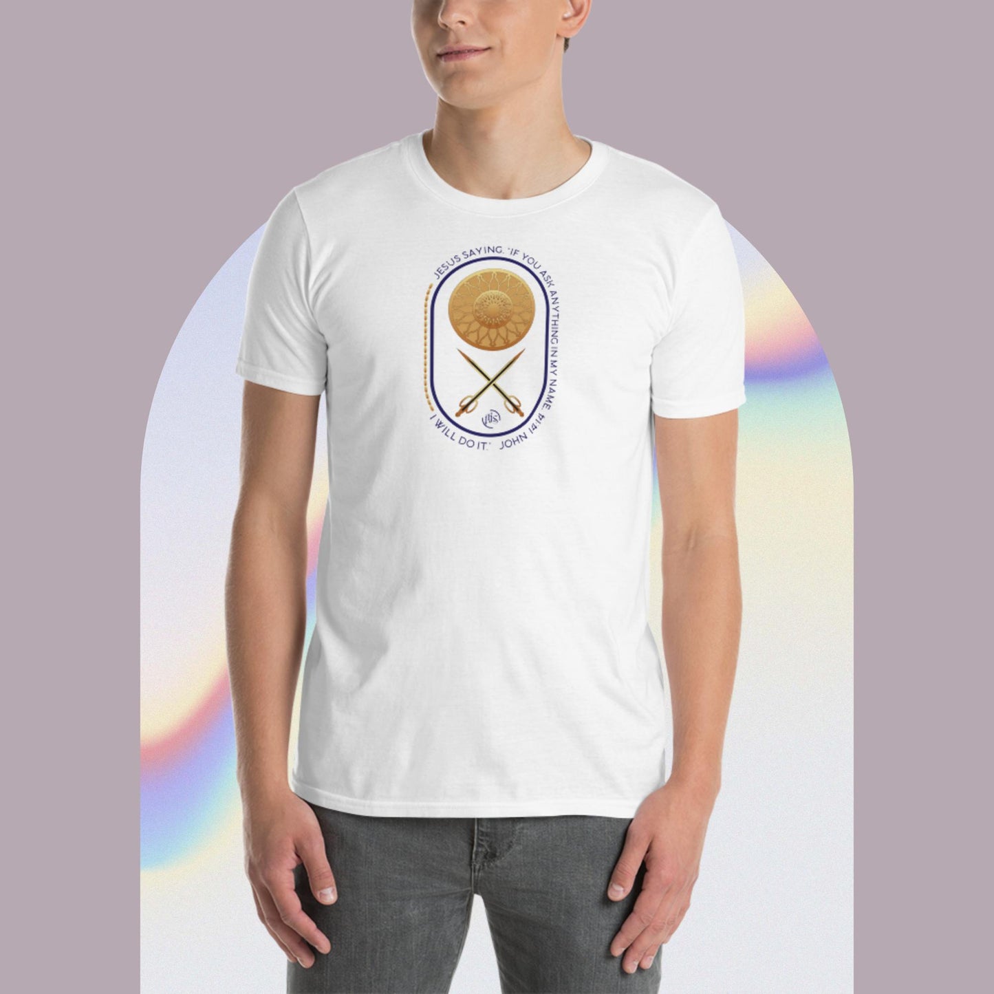 Short-Sleeve Unisex T-Shirt Kukloso Christian John 14:14 No 3 Ver 2 - Free Shipping