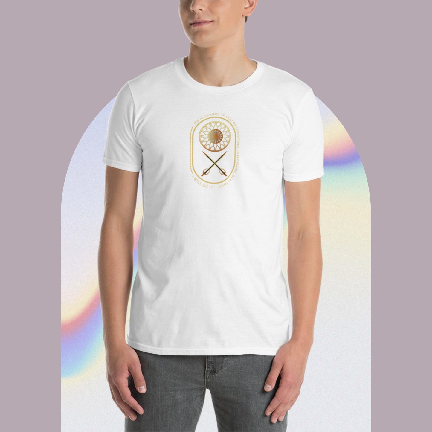Short-Sleeve Unisex T-Shirt Kukloso Christian John 14:14 No 3 Ver 1 - Free Shipping