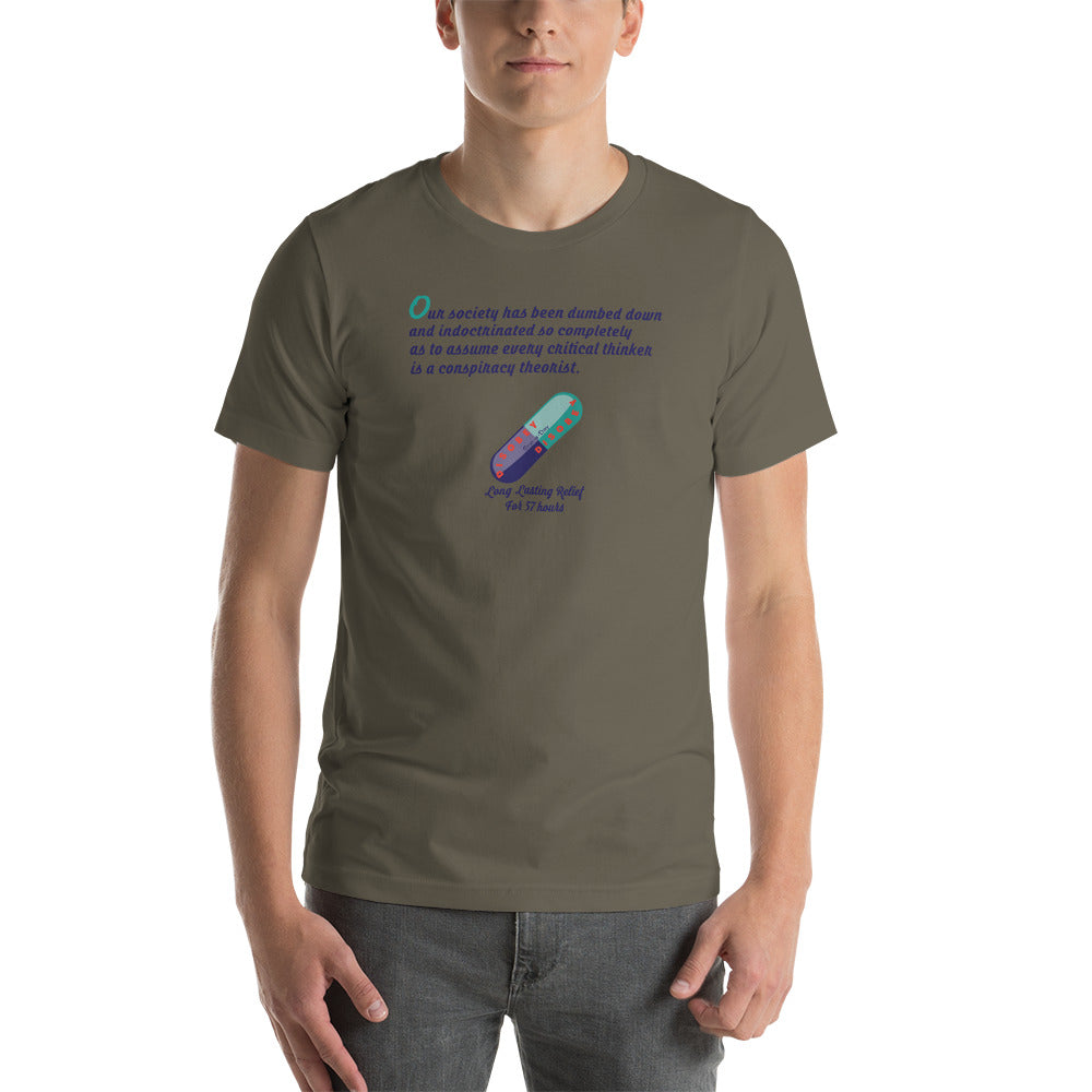 Unisex t-shirt Kukloso Disobey ' Critical thinker... ' Logo Light - Free Shipping