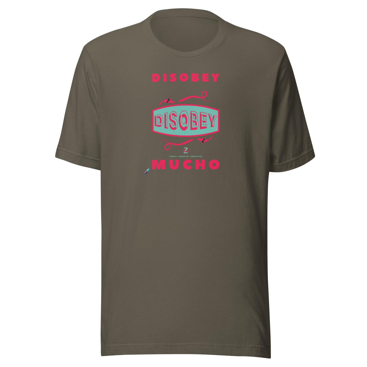 Unisex t-shirt Kukloso Disobey Mucho Logo - Free Shipping