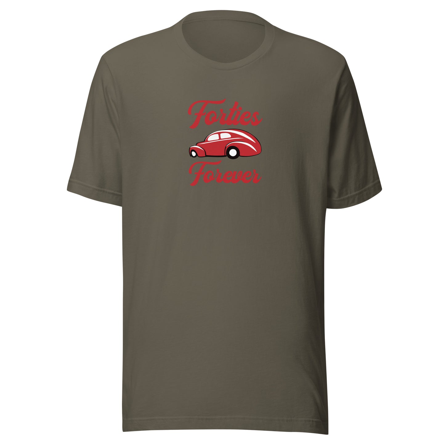 Unisex t-shirt Kukloso Forties Forever Red - Free Shipping