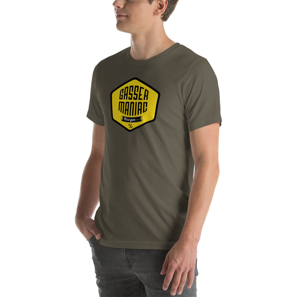 Unisex t-shirt Kukloso Gasser-Maniac Yellow - Free Shipping