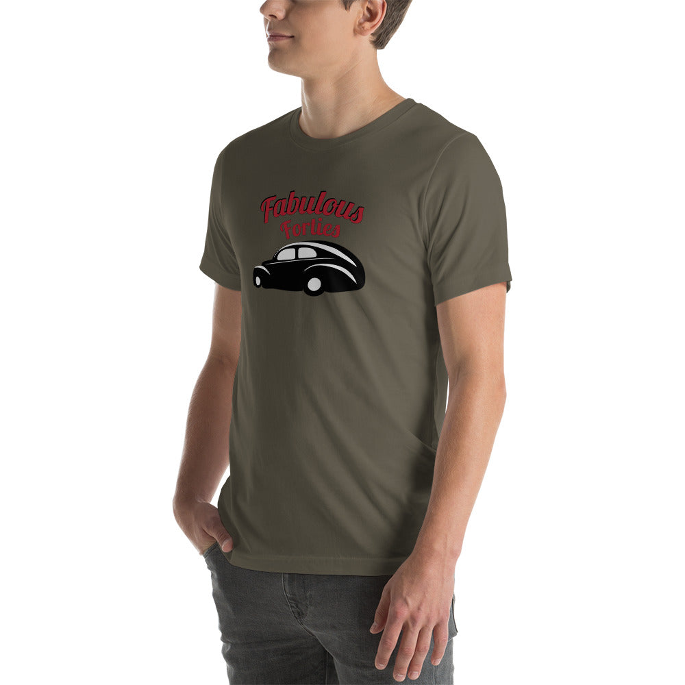 Unisex t-shirt Kukloso Fabulous Forties Red - Free Shipping