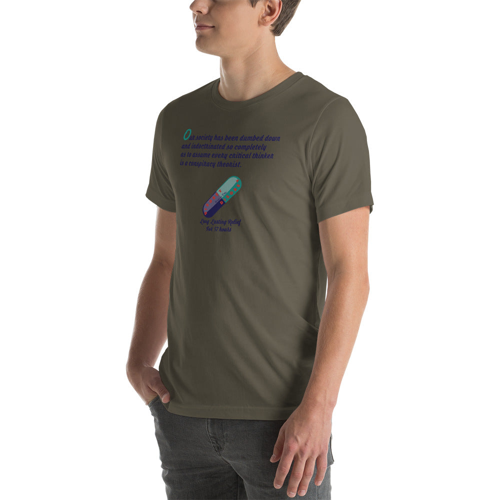 Unisex t-shirt Kukloso Disobey ' Critical thinker... ' Logo Light - Free Shipping