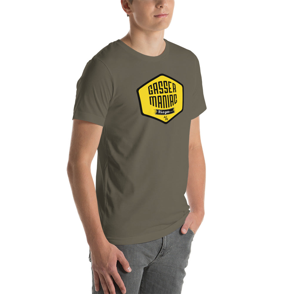 Unisex t-shirt Kukloso Gasser-Maniac Yellow - Free Shipping