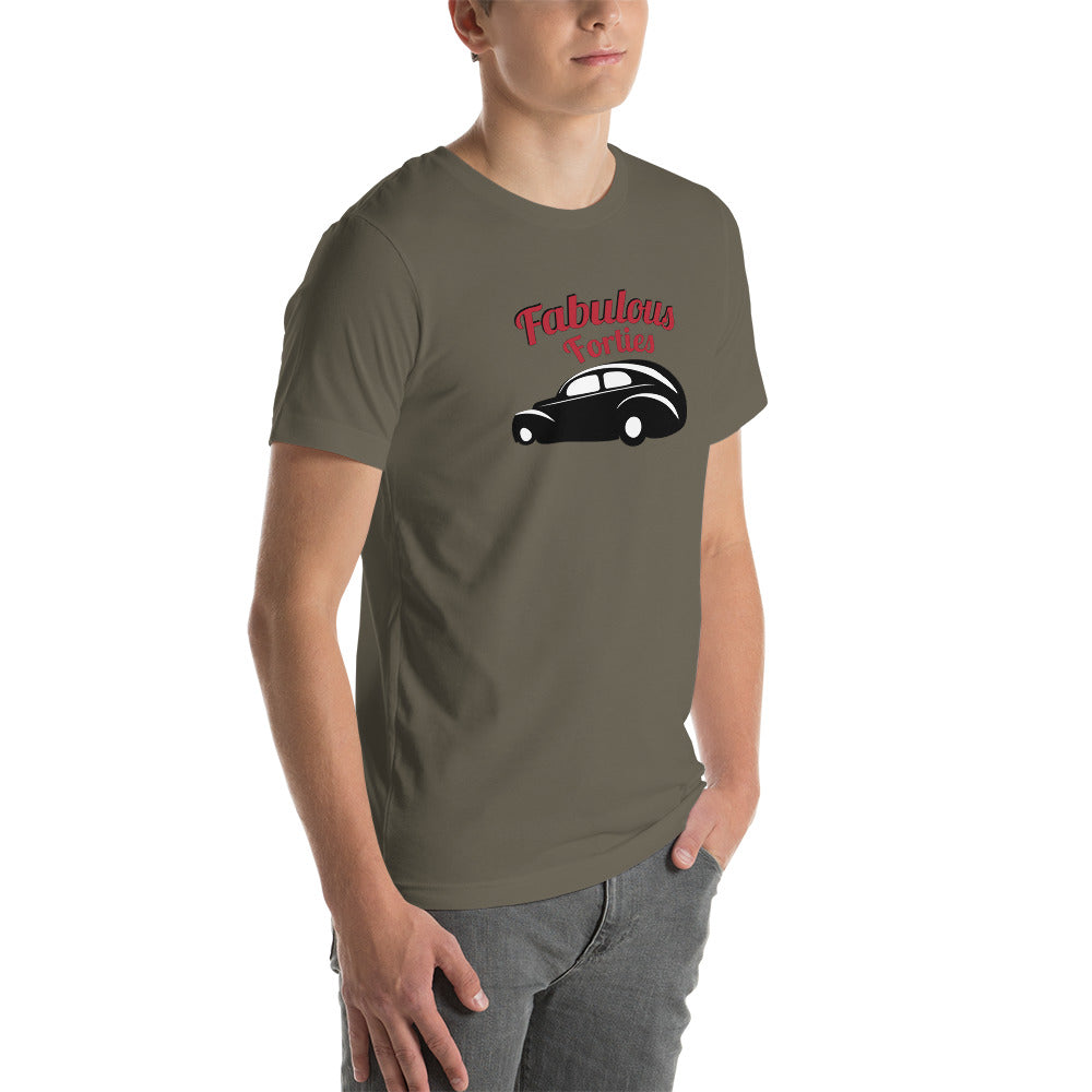 Unisex t-shirt Kukloso Fabulous Forties Red - Free Shipping