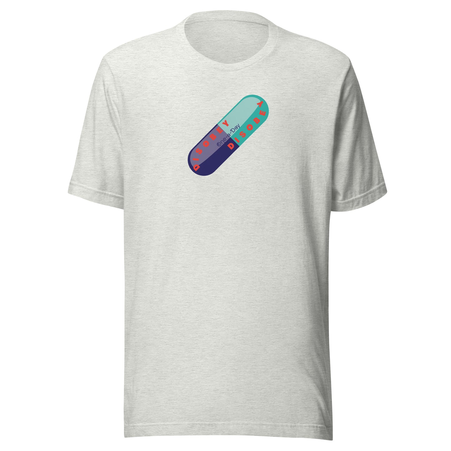 Unisex t-shirt Kukloso Disobey 'Once-a-Day' Logo - Free Shipping