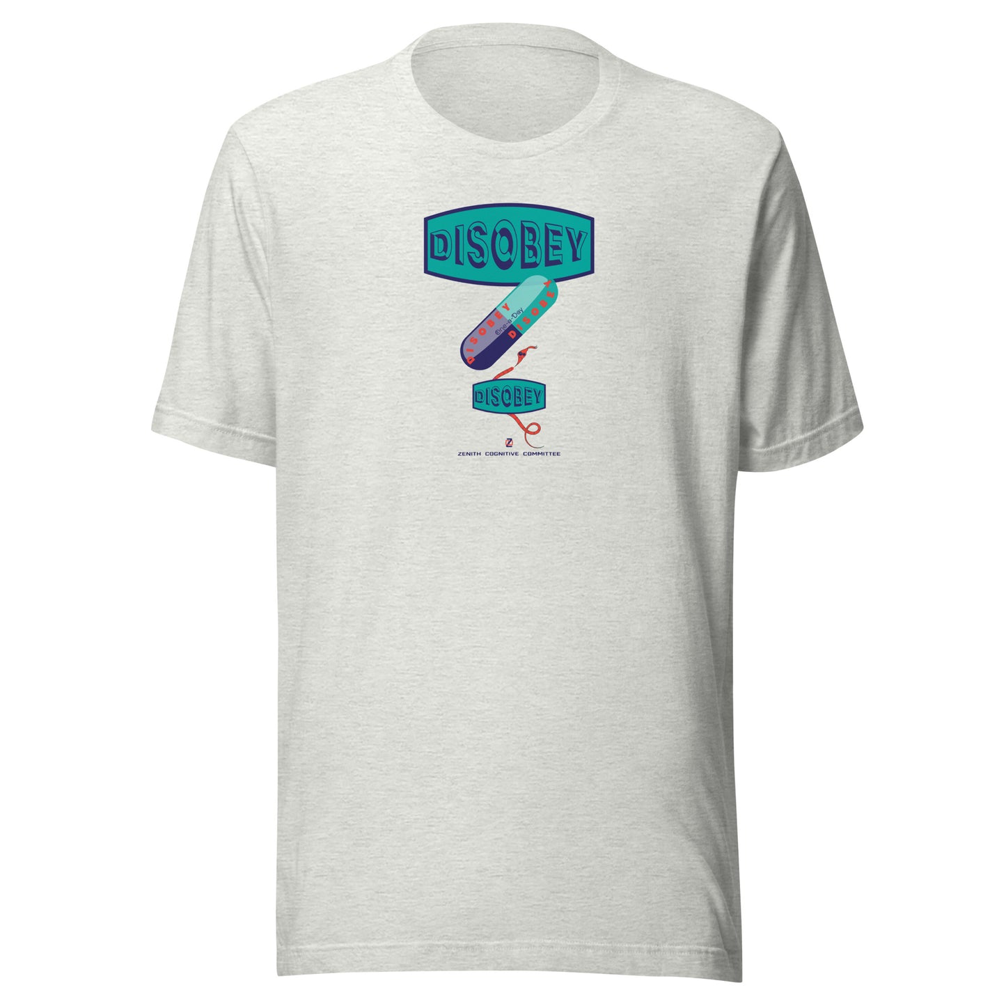 Unisex t-shirt Kukloso Disobey Three logos - Free Shipping