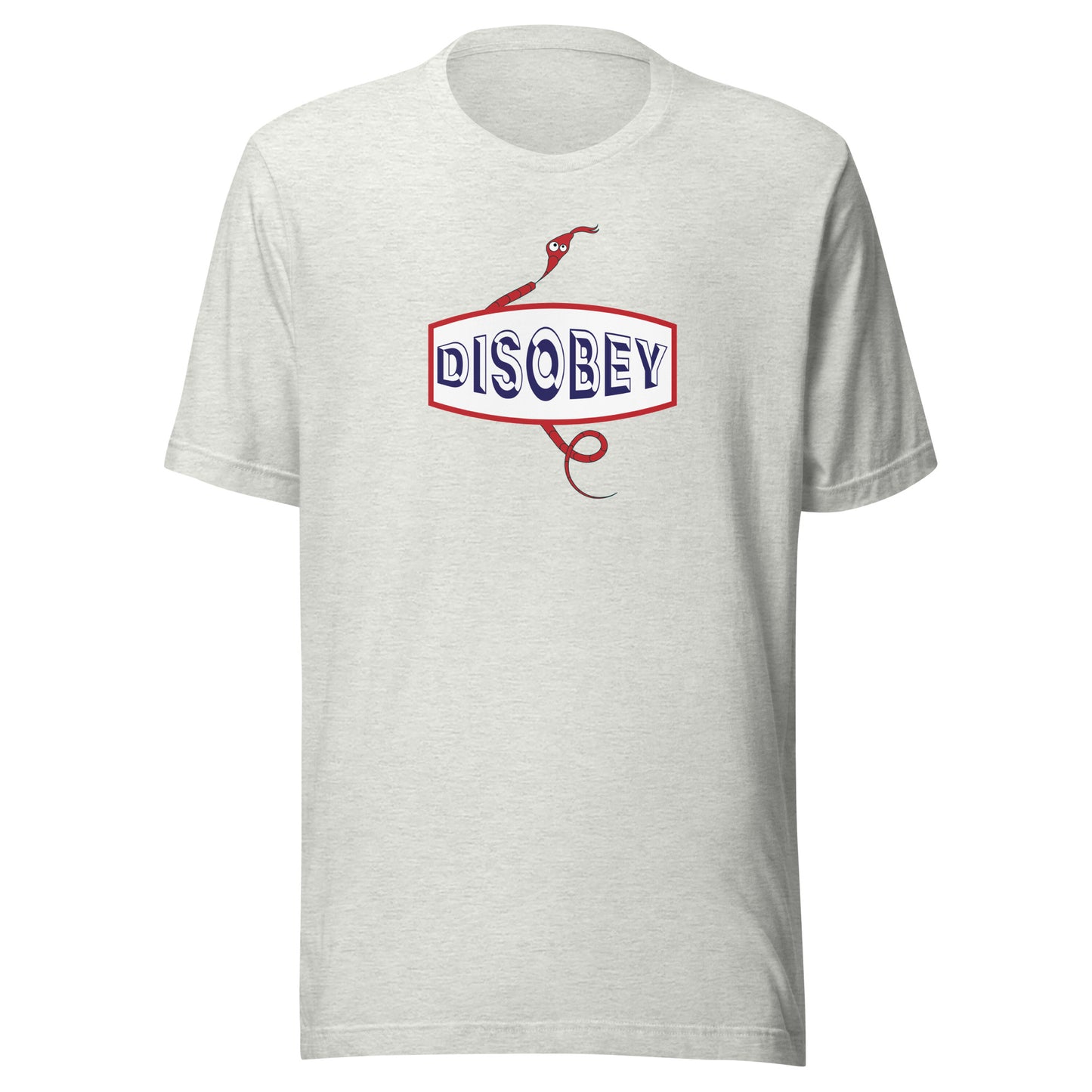 Unisex t-shirt Kukloso Disobey Red White Blue - Free Shipping