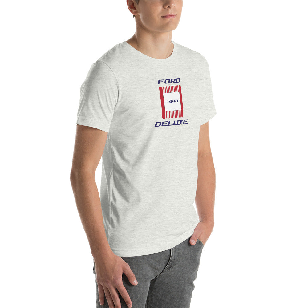 Unisex t-shirt Kukloso 1940 Ford Deluxe Parking Light Red- Light - Free Shipping