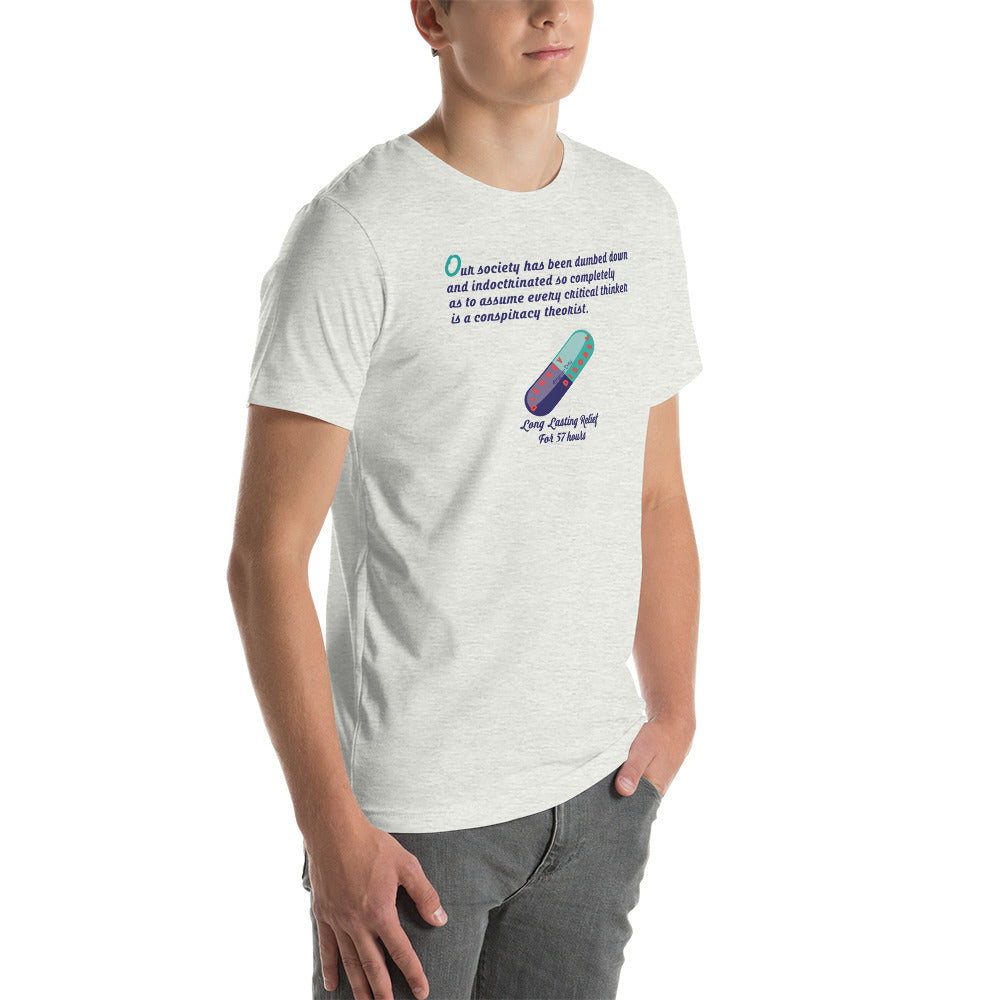 Unisex t-shirt Kukloso Disobey ' Critical thinker... ' Logo Light - Free Shipping