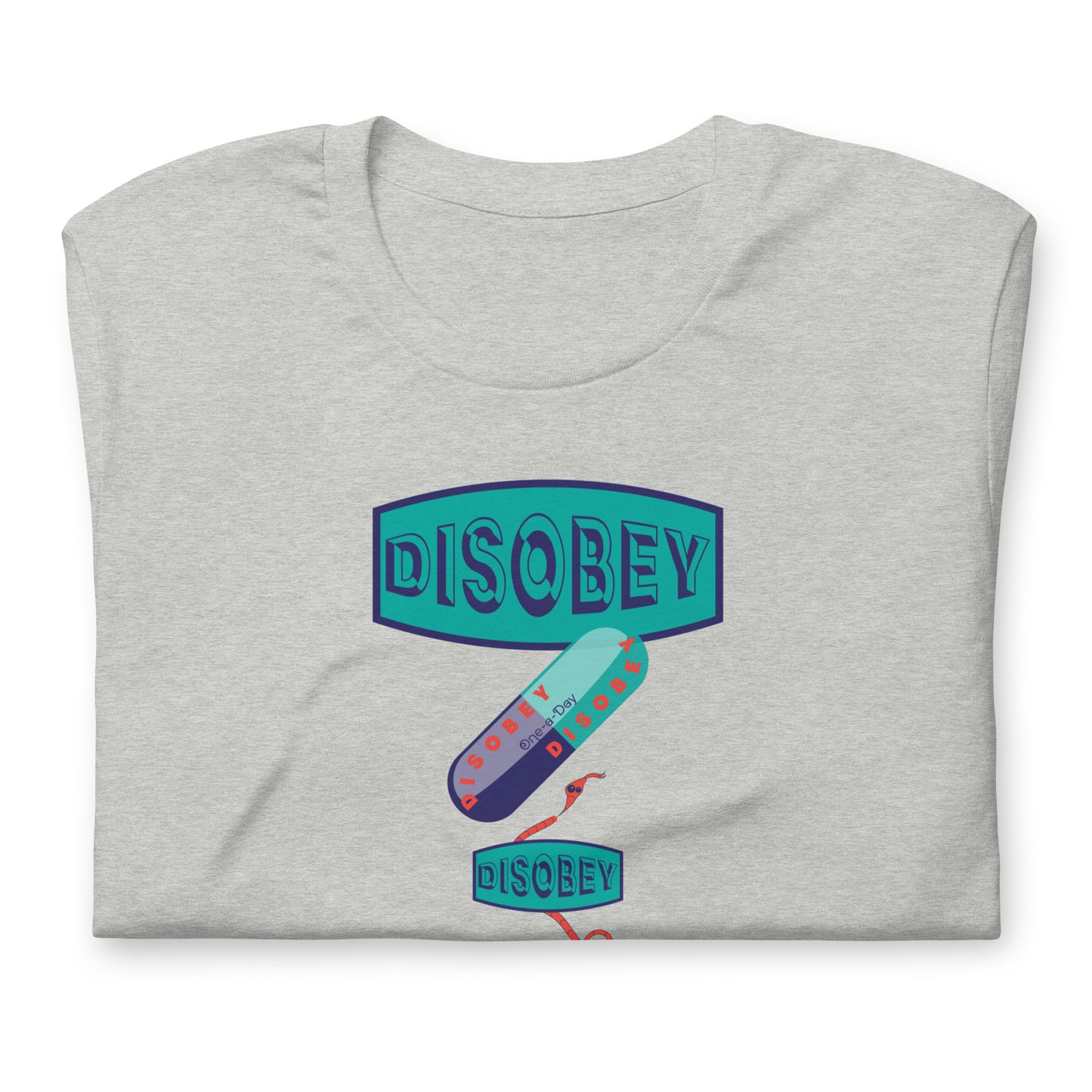 Unisex t-shirt Kukloso Disobey Three logos - Free Shipping