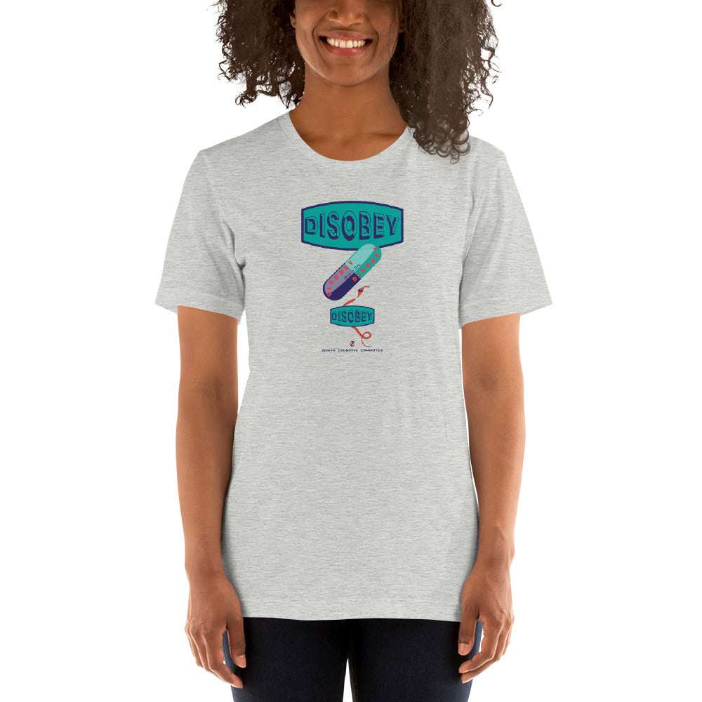 Unisex t-shirt Kukloso Disobey Three logos - Free Shipping
