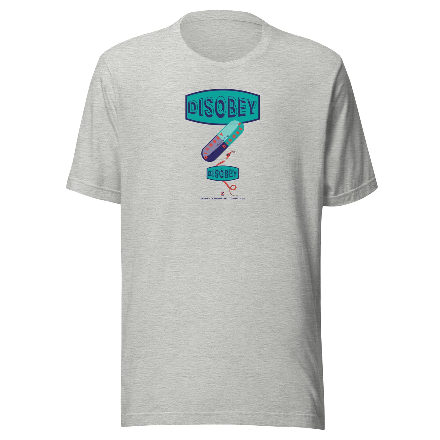 Unisex t-shirt Kukloso Disobey Three logos - Free Shipping