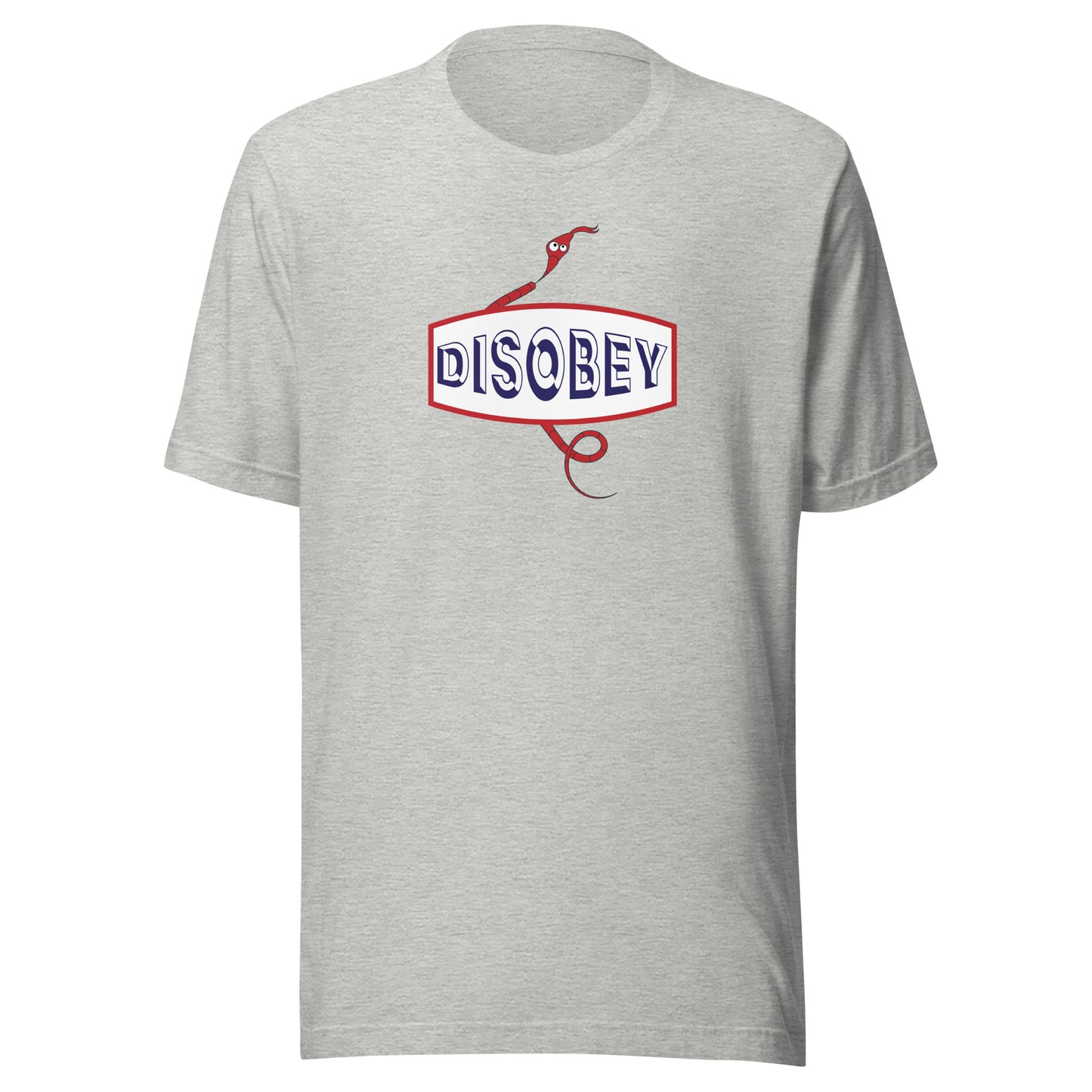Unisex t-shirt Kukloso Disobey Red White Blue - Free Shipping