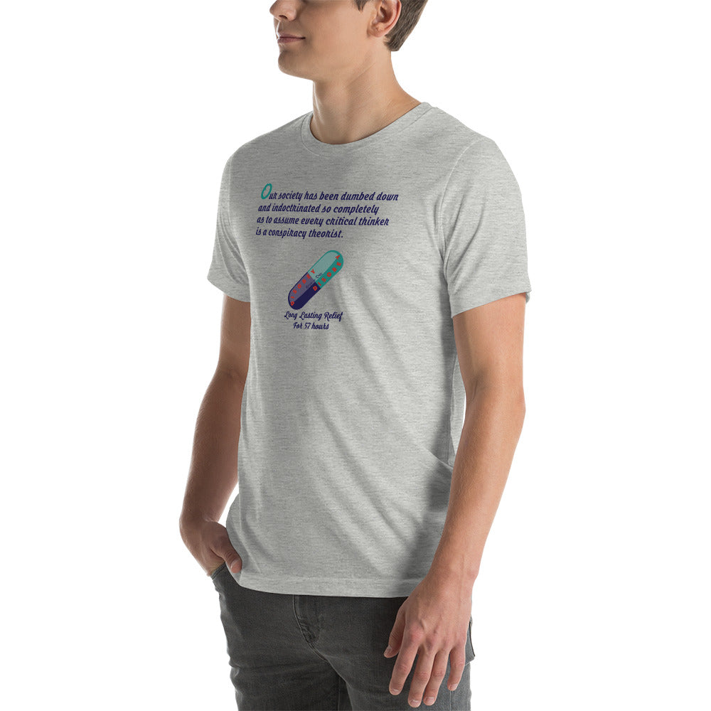 Unisex t-shirt Kukloso Disobey ' Critical thinker... ' Logo Light - Free Shipping