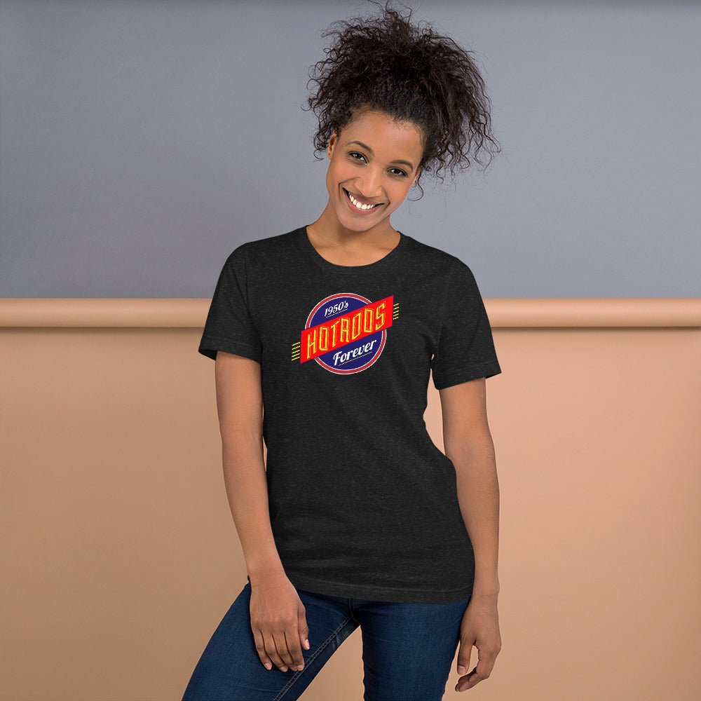 Unisex t-shirt Kukloso 1950's Hot Rods Forever No 3 - Free Shipping