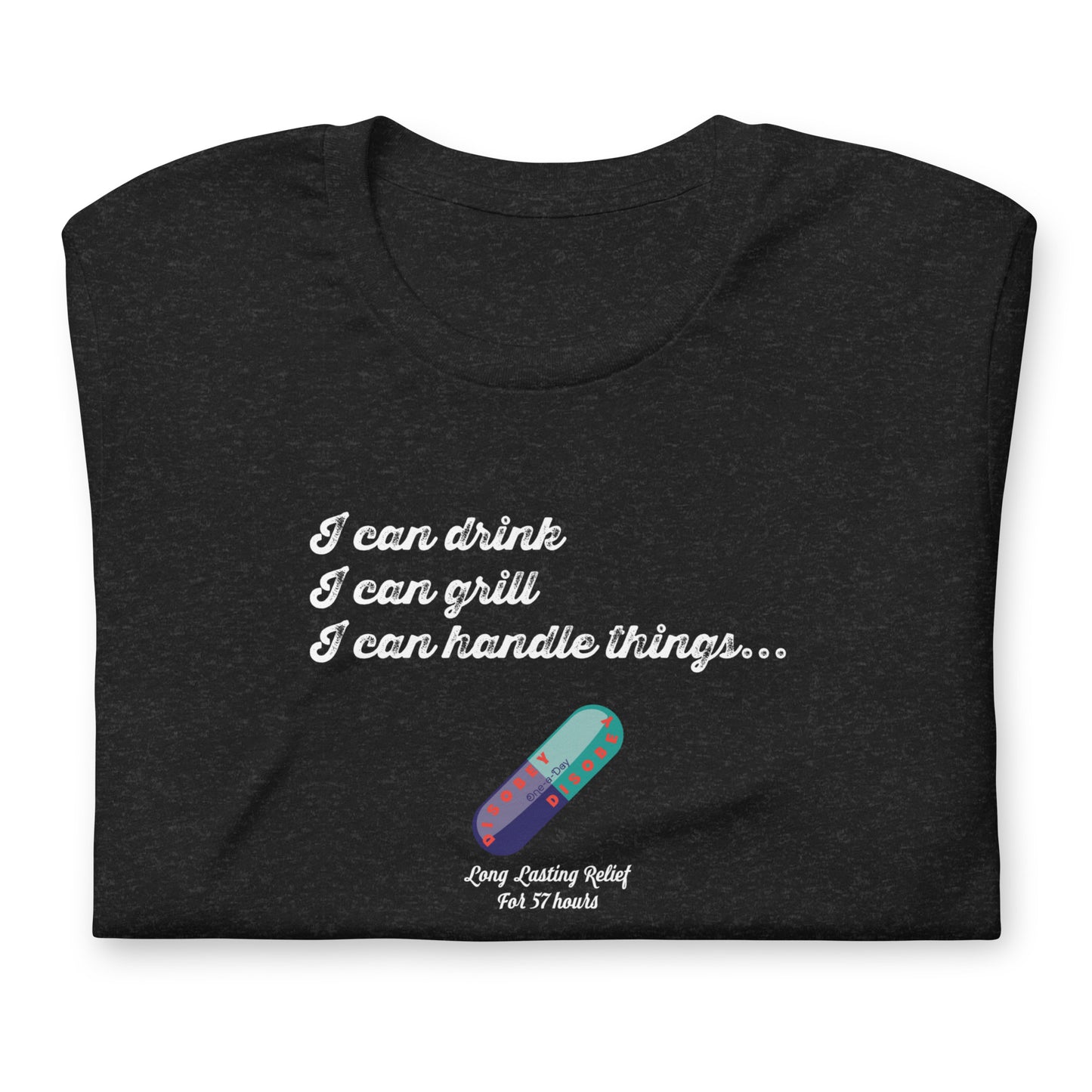 Unisex t-shirt Kukloso Disobey 'I Can handle things...' Logo Dark - Free Shipping