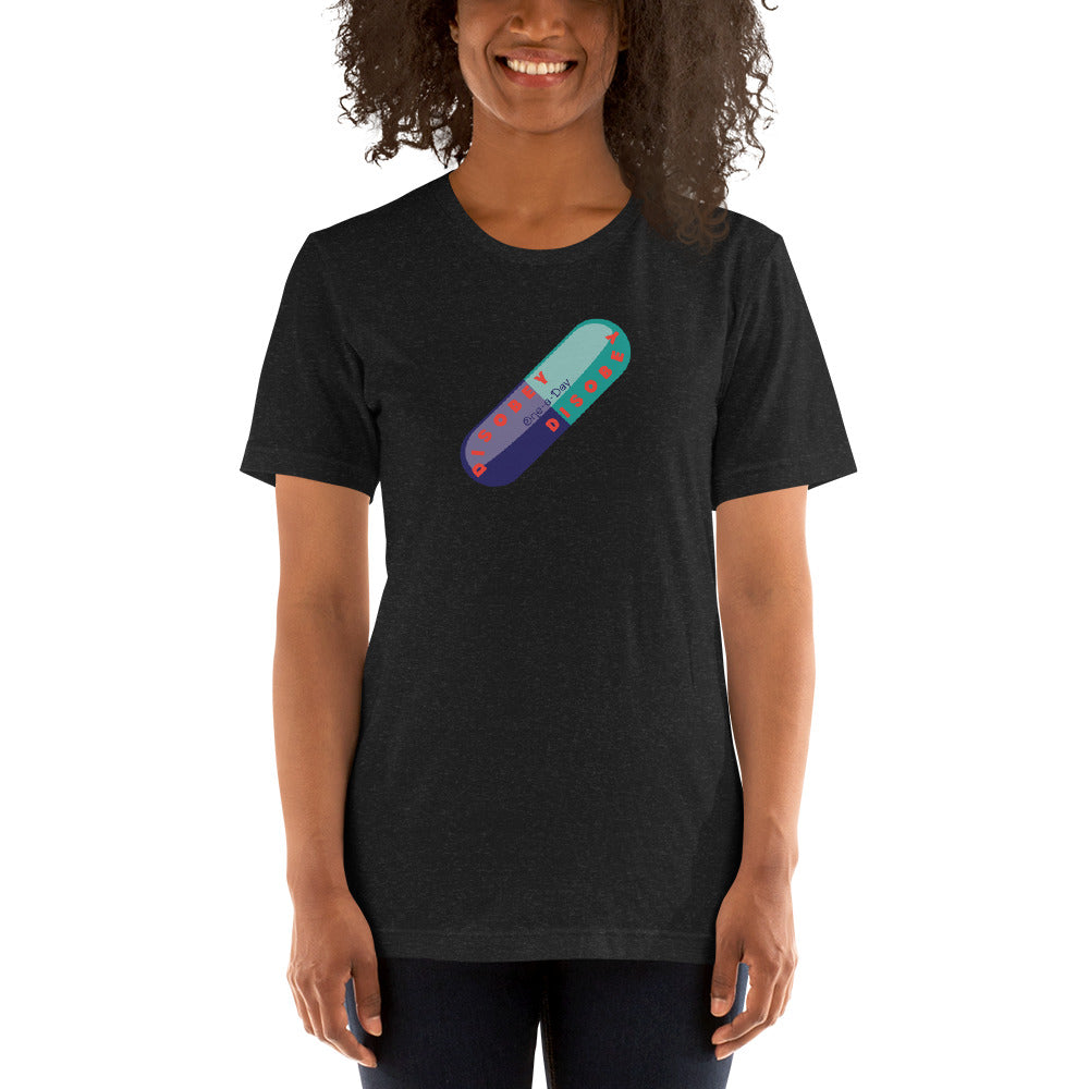 Unisex t-shirt Kukloso Disobey 'Once-a-Day' Logo - Free Shipping