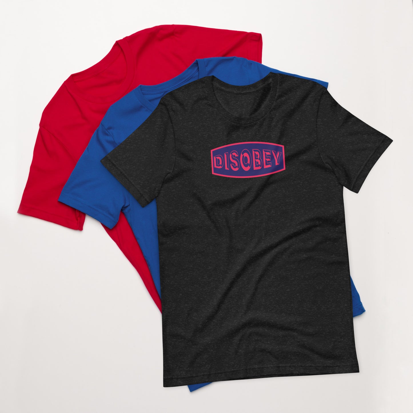 Unisex t-shirt Kukloso Disobey Navy/Dark Pink - Free Shipping
