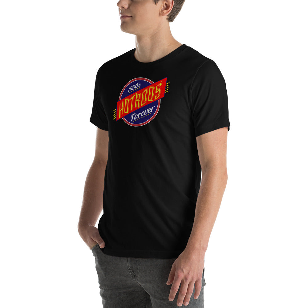Unisex t-shirt Kukloso 1950's Hot Rods Forever No 3 - Free Shipping
