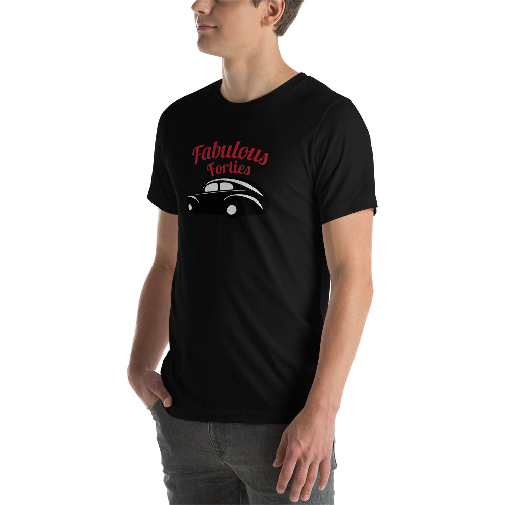 Unisex t-shirt Kukloso Fabulous Forties Red - Free Shipping