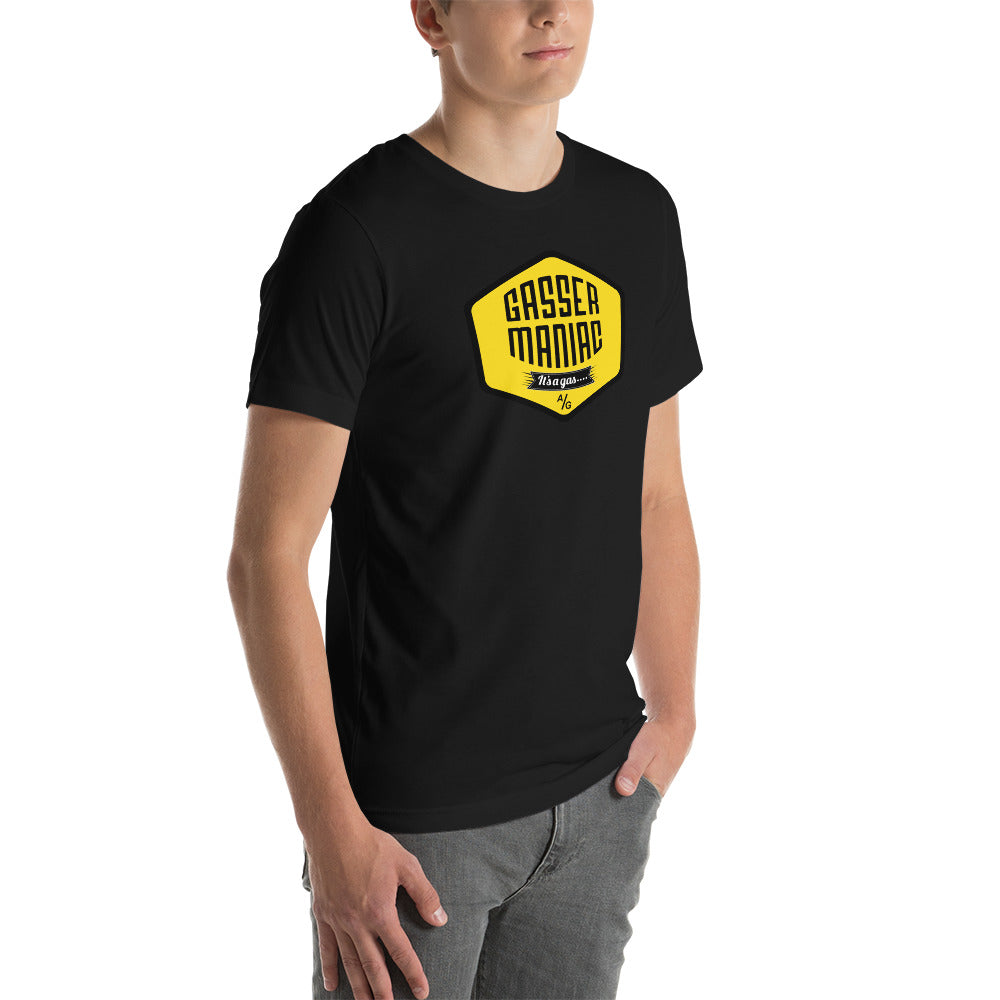 Unisex t-shirt Kukloso Gasser-Maniac Yellow - Free Shipping