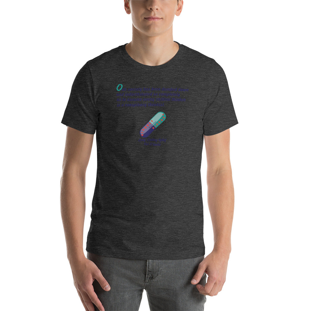 Unisex t-shirt Kukloso Disobey ' Critical thinker... ' Logo Light - Free Shipping