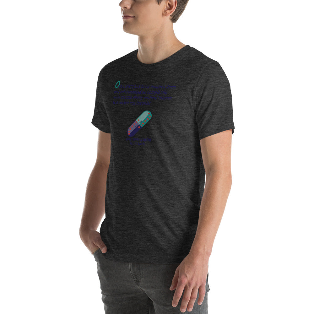 Unisex t-shirt Kukloso Disobey ' Critical thinker... ' Logo Light - Free Shipping