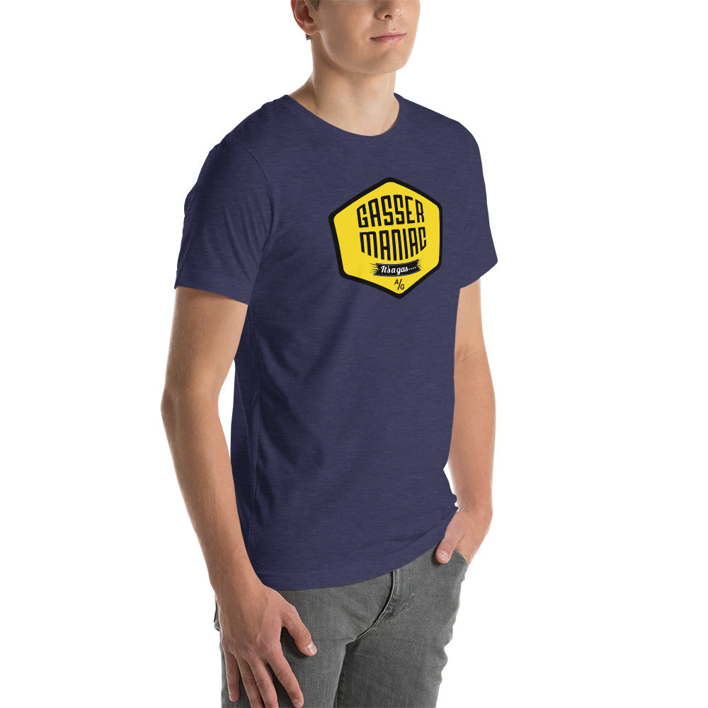Unisex t-shirt Kukloso Gasser-Maniac Yellow - Free Shipping