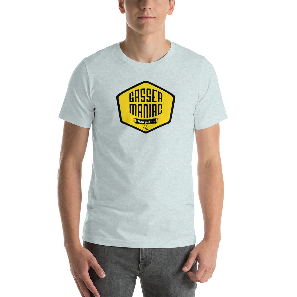 Unisex t-shirt Kukloso Gasser-Maniac Yellow - Free Shipping