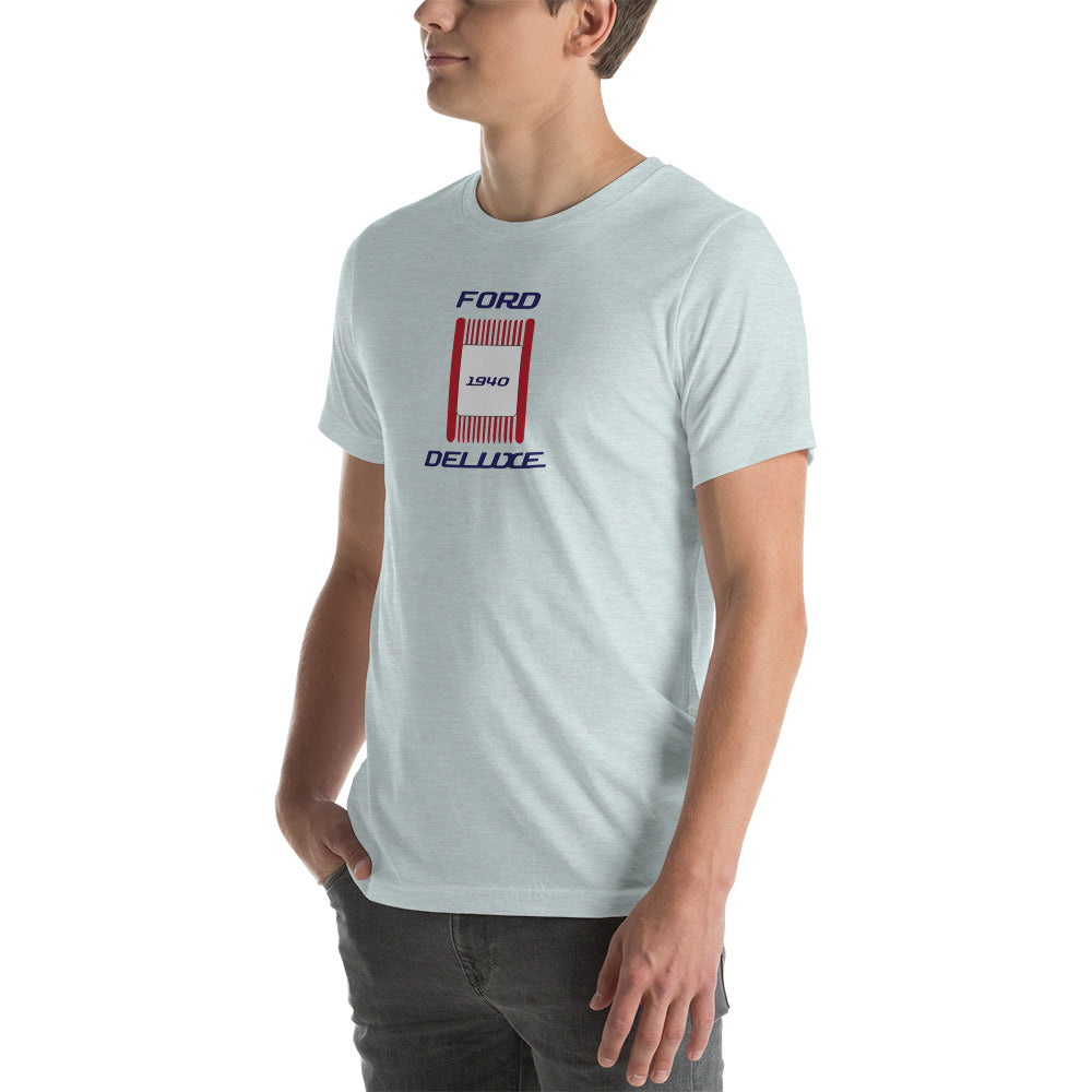 Unisex t-shirt Kukloso 1940 Ford Deluxe Parking Light Red- Light - Free Shipping