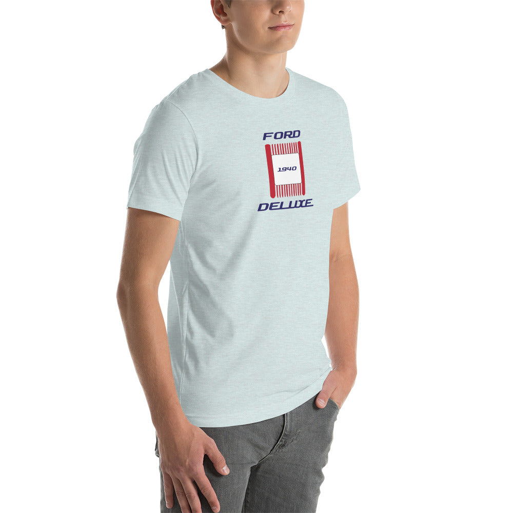Unisex t-shirt Kukloso 1940 Ford Deluxe Parking Light Red- Light - Free Shipping
