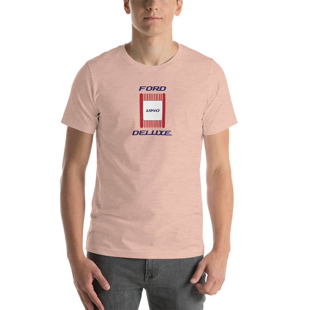 Unisex t-shirt Kukloso 1940 Ford Deluxe Parking Light Red- Light - Free Shipping