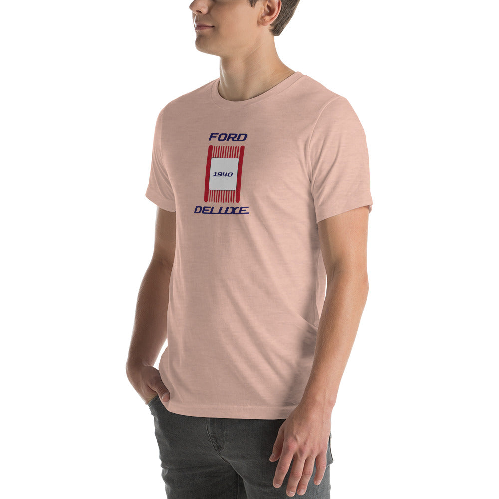 Unisex t-shirt Kukloso 1940 Ford Deluxe Parking Light Red- Light - Free Shipping