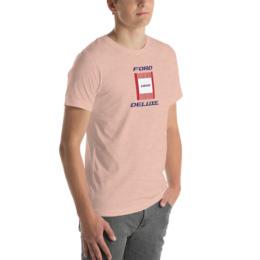 Unisex t-shirt Kukloso 1940 Ford Deluxe Parking Light Red- Light - Free Shipping