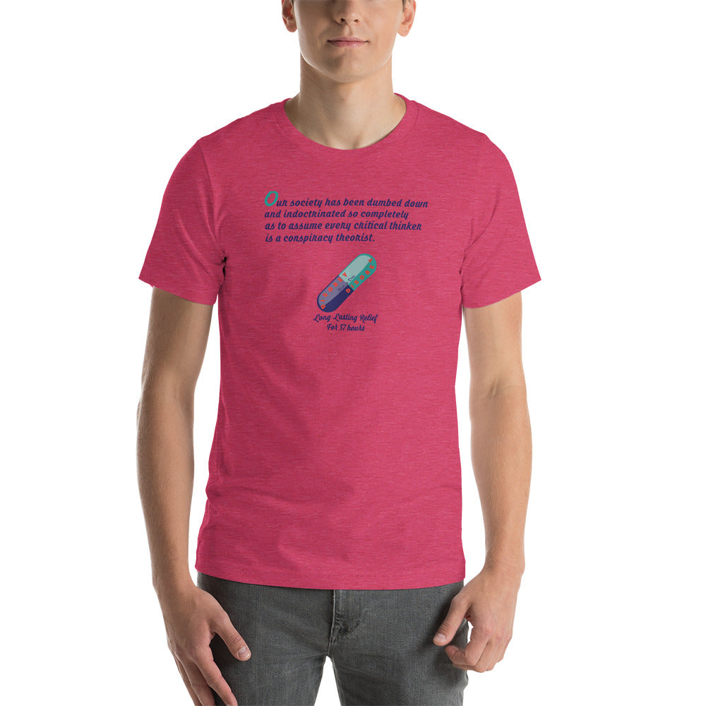 Unisex t-shirt Kukloso Disobey ' Critical thinker... ' Logo Light - Free Shipping