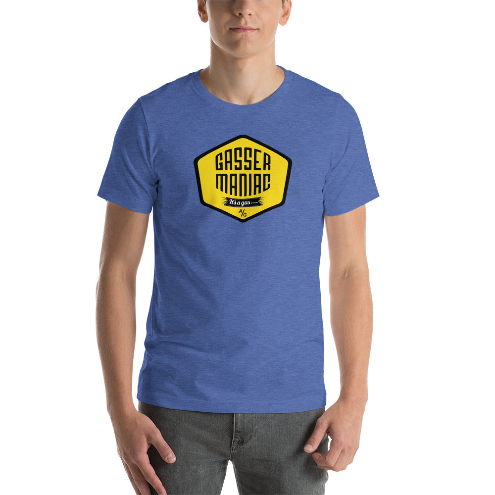 Unisex t-shirt Kukloso Gasser-Maniac Yellow - Free Shipping