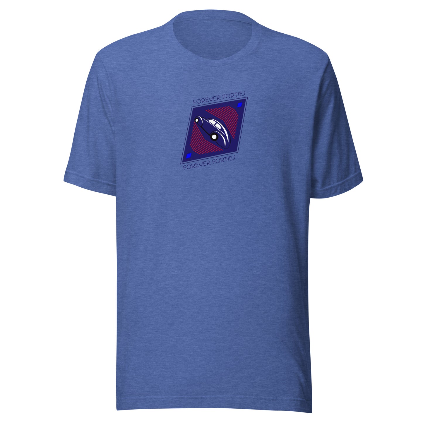 Unisex t-shirt Kukloso Forever Forties Angled Diamond Navy No 1 - Free Shipping
