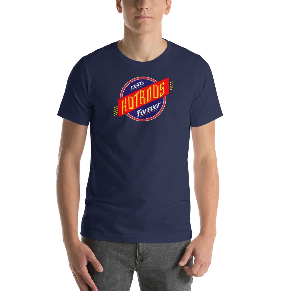 Unisex t-shirt Kukloso 1950's Hot Rods Forever No 3 - Free Shipping