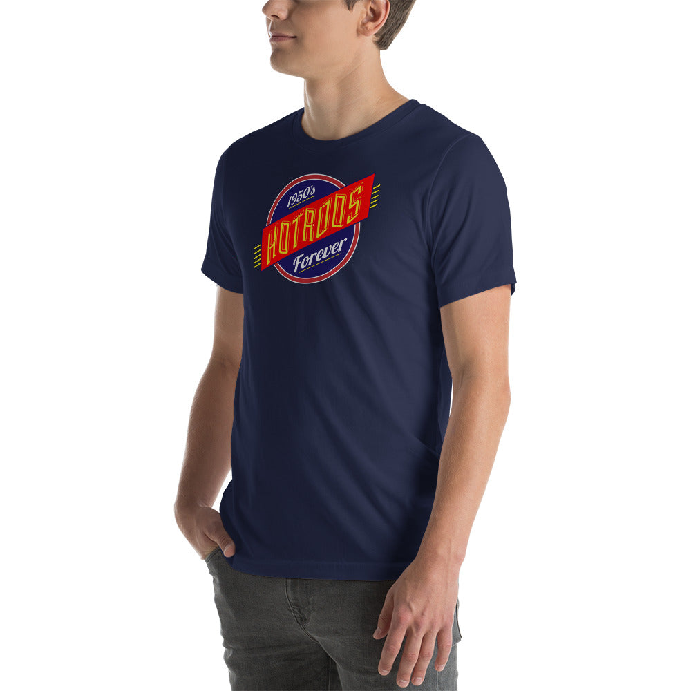 Unisex t-shirt Kukloso 1950's Hot Rods Forever No 3 - Free Shipping