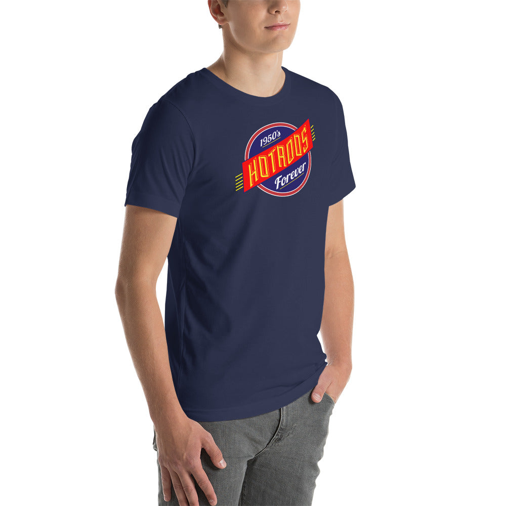Unisex t-shirt Kukloso 1950's Hot Rods Forever No 3 - Free Shipping