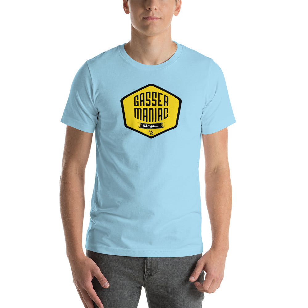 Unisex t-shirt Kukloso Gasser-Maniac Yellow - Free Shipping